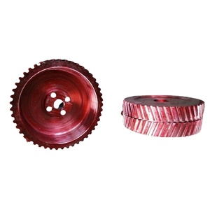 Rueda dentada de espiga de gran diámetro de forja de acero de transmisión resistente OEM - Product Image 1