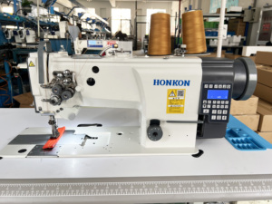 HK-4420-D4 Industrial Heavy <b>Material</b> High Speed Twin Needle Computerized Lockstitch <b>Sewing</b> Machine - Product Image 2