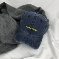 Casquettes de sport à 6 panneaux en gros, non structurées, en coton vintage, Gorras, logo brodé personnalisé, casquette de baseball, lavée, usée, casquettes de papa