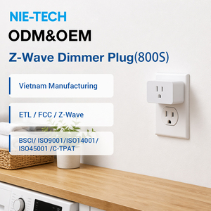 Wholesale Z-Wave Plus Smart <strong>Dimmer</strong> <strong>Plug</strong> 125V 100W LED 200W In-Wall Light <strong>Switch</strong> for Home Automation Alexa Google SmartThings Hub - Product Image 1