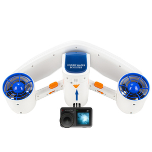Trottinette électrique écologique XHX Go Pro WR010 en plastique bleu et blanc, batterie 7500mAh, puissance 480W, 2,92KG - Product Image 2