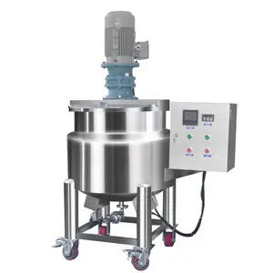 Blending Agitator Chemical/Juice /Milk /Beverage /Steam Heating Liquid SUS Mixer Emulsifying Vacuum Mixing Storage Tank Blender