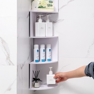 Corner Triangular Wall Mounted Storage Rack 5 Tier Multi Layer Household <b>Shelf</b> For Bathroom Kitchen Living Room - Product Image 3