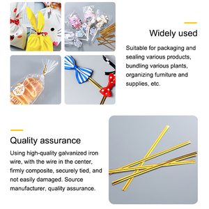 Dây Xoắn Cho Thú Cưng Màu Vàng 90 Yard/Dây Xoắn Bọc Nhựa Dải Niêm Phong Màu Vàng, Dây Xoắn Đơn - Product Image 4