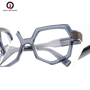 Chất lượng cao hợp thời trang sang trọng quá khổ Thiết kế kính lunettes tùy chỉnh Acetate phụ nữ người đàn ông kính khung quang khung kính mắt - Product Image 6