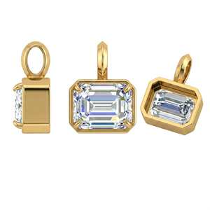เครื่องประดับดีไซน์ทันสมัยไม่ซ้ำใคร ทองคำแท้ 14K รูปทรงสันติภาพแบบมินิมอล ไม่มีเพชร จี้ห้อยคอสั่งทำพิเศษ - Product Image 1