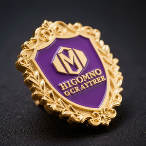 Pin Personalizado con Logotipo, Insignia Luminosa de Níquel Negro, Fabricante Directo de Fábrica al por Mayor, Pin de Solapa Personalizado para Negocios - Product Image 1