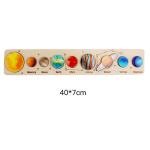 Système solaire en bois Montessori 8 planètes Puzzle <span class=keywords><strong>Jeu</strong></span> <span class=keywords><strong>de</strong></span> société pour enfants Jouets éducatifs Enfants Garçons Filles Aides à l'apprentissage précoce - Product Image 6