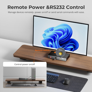 TESmart 100m HDMI KVM 익스텐더 양방향 오디오 RS232 IR 제어 Cat6 이더넷 4K 30Hz 비디오 송수신기 - Product Image 5