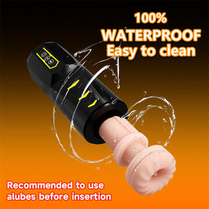 Coupe vibrante automatique télescopique à 9 fréquences pour la masturbation masculine pour adultes - Product Image 5