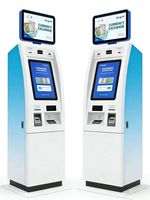Equipo Automático de Conversión de Divisas Jinrui FCM-501S con Pantalla Táctil de 19'', Escáner de Pasaportes y Máquina de Cambio de Efectivo y Monedas
