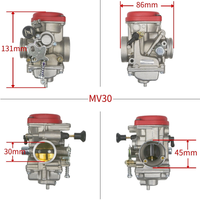 Carburateur de moto pour YMH300 MV30 ATV250 EN250 JS250 QM250GY GXT250 GP200 RE200 RE250 PD30 ATV250 et Véhicules tout-terrain de plage