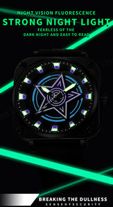 DOM 1765 Montre Homme Citizen Quartz Acier Inoxydable Cadran Verre Chronographe Lumineux Étanche Magnétique Pointeur Noir 2025 - Product Image 4