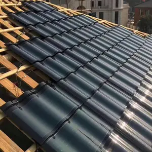 Der Hersteller verkauft direkt Solar Flat Power Generation Fliesen Bipv Dach Solarmodule