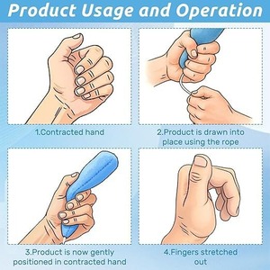 Carrot Grip Mat Blue Hand Exercise Tool For Finger Strength Training Elderly Use - Product Image 3
