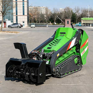 Maquinaria de movimiento de tierras: Minicargadora compacta de alta eficiencia con motor de gasolina EPA y agente de ventas. - Product Image 2