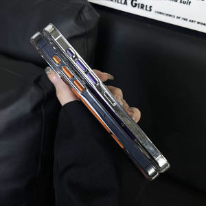 Funda de Teléfono Transparente de Alta Gama, Magnética, Antigolpes, de TPU+PC para 16/15 Pro Max/14/13/12/11 con Soporte para Marco de Cámara - Product Image 4