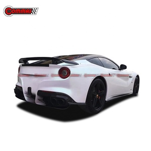 High Quality Upgrade to Novi Style Dry Carbon Fiber Auto Parts Car High Racing <b>Wing</b> Rear Spoiler For Ferrari F12 - Product Image 2