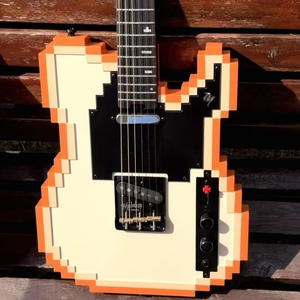 Chitarra Elettrica Mojlunir Pixel 8-Bit Zero P0 con Corpo in Mogano, Tastiera in Palissandro, Manico in Acero, 6 Corde Passive a Chiusura Passiva per Performance - Product Image 1