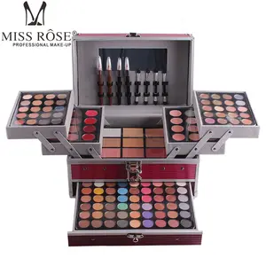 Miss Rose Make-Up Tas Cosmetische Case Make-Up Artist Speciale Makeup Box Multifunctionele Set Eyeshadow Disc 10 Modellen