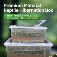 Conteneur pour petits animaux, boîte pour reptiles, cage d'alimentation portable pour insectes, araignées, vers, lézards, grenouilles, enclos pour animaux de compagnie