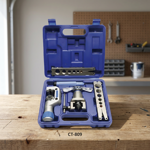 ChillTech Stainless Steel Copper <b>Pipe</b> Flaring Tool Kit Metric Imperial Tube <b>Expander</b> Set HVAC Refrigeration Repair Hand Tool 1 - Product Image 2