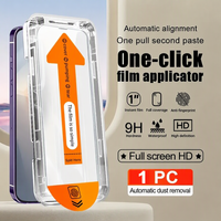 Protection d'écran en verre trempé anti-poussière à installation facile pour Apple iPhone 18 17 16 15 14 13 Pro Max Plus