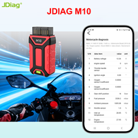 Escáner de Diagnóstico para Motocicletas JDiag M10, Escaneo Completo del Sistema, Lectura/Eliminación de Códigos de Error, Compatible con Android/iOS para Harley/DUCATI/BMW/KTM