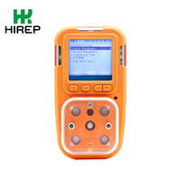 Analizador de Gases Portátil HIREP Tipo Bomba Manual, Medición de NO2, NH3, CH4, LPG, H2S, CO, O2, N2, Detector de Múltiples Gases 5 en 1