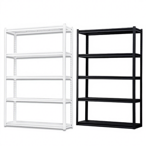 Light Duty Galvanized 5 Tier Boltless Rivet Shelving <b>Rack</b> Metal Shelves Metal Steel <b>Garage</b> Storage <b>Rack</b> <b>for</b> Home Use - Product Image 4