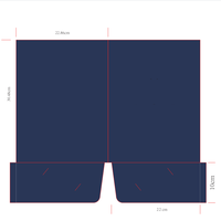 Échantillon rapide en gros : Classeurs A4 personnalisables en papier couleur unie avec dorure or ou argent pour conférences