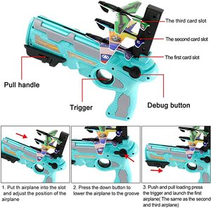 2025 para la venta caliente al aire libre avión lanzador burbuja catapulta avión juguete para niños juego de disparos juguete deportivo - Product Image 4