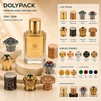 Bouchons de bouteille personnalisés en alliage de zinc, couvercles de luxe en Zamac pour flacons de parfum, liqueurs et cosmétiques, OEM