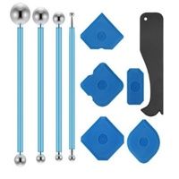 Kit d'outils d'application et de finition en silicone pour mastic et coulis de carrelage, pour l'égalisation et le retrait, amélioration de l'habitat