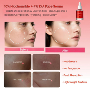 Sérum Visage Éclaircissant Anti-Taches Intense GUOCUI BIO TECH Effet Verre Coréen, Blanchissant TXA 4% + Niacinamide 10% <span class=keywords><strong>Acide</strong></span> Tranexamique - Product Image 2