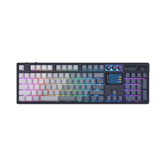 SKYLOONG 104 Wireless RGB Backlight Mechanical Keyboard Gamer Custom Knob Hot-Swappable Side-Engraved PBT Keycap KTT Switch