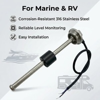 Capteur de niveau d'eau et de carburant Zexi 0-190 Ohm en acier inoxydable 316 pour applications marines et de camping-cars |   Longueur personnalisable