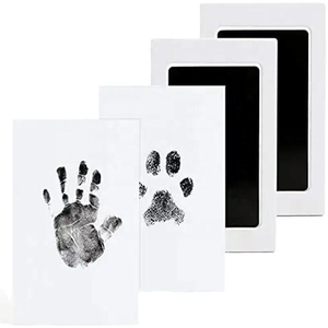 <span class=keywords><strong>Kit</strong></span> d'empreintes de mains et de pieds pour bébé, tampons sans encre non toxiques et sûrs pour nouveau-né, patte d'animal familier, souvenirs, cadeaux - Product Image 3