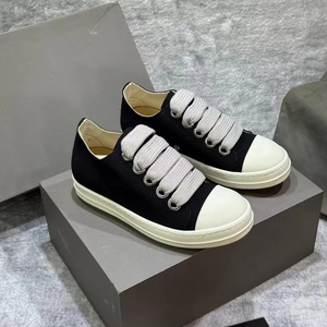 Chaussures décontractées en cuir véritable de haute qualité pour hommes, avec lacets et design antidérapant, chaussures de marche tendance pour femmes - Product Image 1