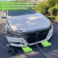 Chariot de roue de voiture sûr de patins de pneu réglables en plastique résistant pour des accessoires de camion de retour de dépanneuse de dépanneuse