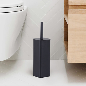 Portaescobillas para inodoro Acero inoxidable 201/Acero laminado en frío + PP + TPR Portaescobillas cuadrado para limpieza de inodoro - Product Image 5