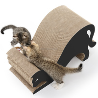 100% recyclé FSC papier ondulé carton chat planche à gratter grattoir naturel accessoire de jouet pour animaux de compagnie fourni emballage en Carton