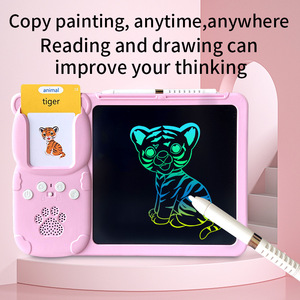 Cognitive Card 2 in 1 Learning Machine Talking Flash Cards LCD Writing <b>Tablet</b> Toy for Kid Montessori Read&painting Learning Toy - Product Image 3