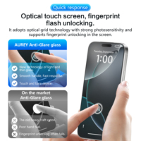 Film de protection en verre mat Aurey Anti-statique anti-poussière Anti-empreintes digitales protecteur d'écran pour IPhone 17 15 16 Pro Max 17Air