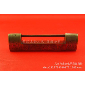 Cast Bronze Furniture <b>Lock</b> 160mm Length 100mm Spacing Horizontal Opening Traditional Style For Mahogany Door Use - Product Image 3