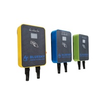 BLUESKY Station de recharge murale pour véhicules électriques 22 kW AC Type 2 32A Triphasé Intelligente avec contrôle OCPP1.6J APP Bluetooth RFID pour usage domestique et commercial