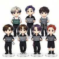 Plaque décorative transparente en acrylique, motif dessin animé original, série RM SUGA J-Hope Youth Group Jin Idol, vente en gros