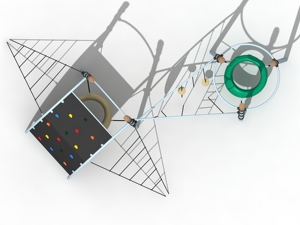 Thiết Bị Tập Thể Dục Ngoài Trời Sân Chơi Thương Mại Thể Thao Vui Chơi Giải Trí Công Viên Đa Leo Lên Thiết Bị Sân Chơi Ngoài Trời - Product Image 3