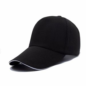 Gorra de Béisbol al por Mayor con Visera Larga, Visera Tipo Sándwich, Gorra de Béisbol Promocional Barata con Logotipo Personalizado - Product Image 3