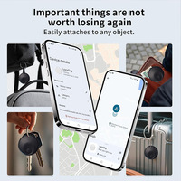 Localizador de Objetos Air-Tag Compatible con Android, Etiqueta Antipérdida Bluetooth Ultraligera para Llaves, Cartera, Equipaje, Mochila, Buscador Portátil